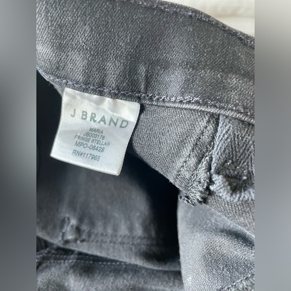 J brand x Halpern special edition Maria black fringe stellar jeans, size 27. - Picture 13 of 16
